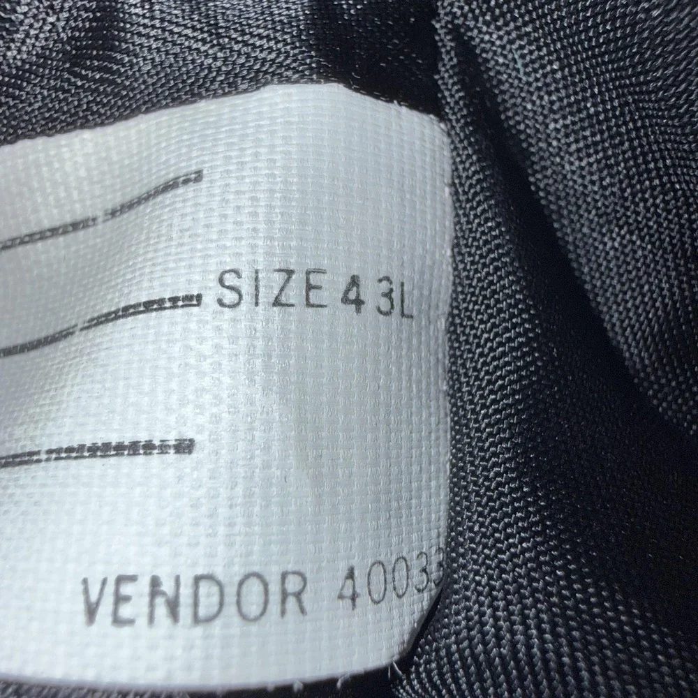 Stafford Blazer Mens 43L Gray Silk Wool Check Two Button Sport Coat Jacket